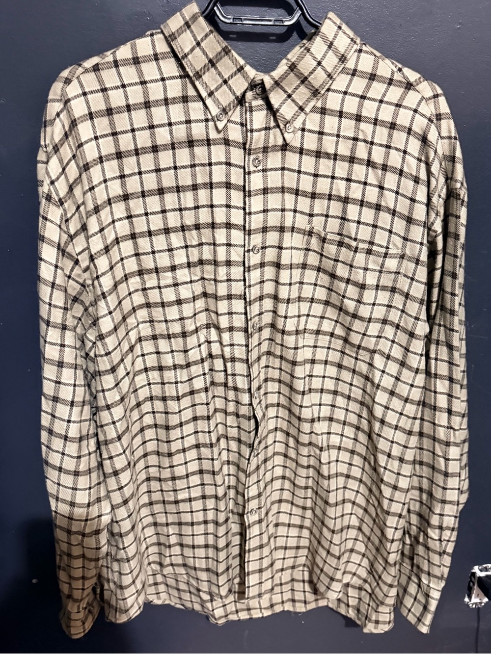 Rare Vintage Arnold Palmer plaid button up flannel top